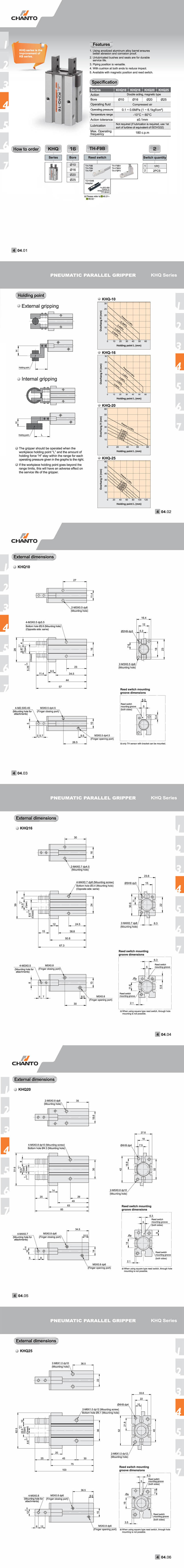 KHQ Pneumatic Parallel Gripper